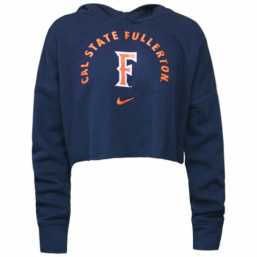 Nike Campus Crop Hoodie - Navy